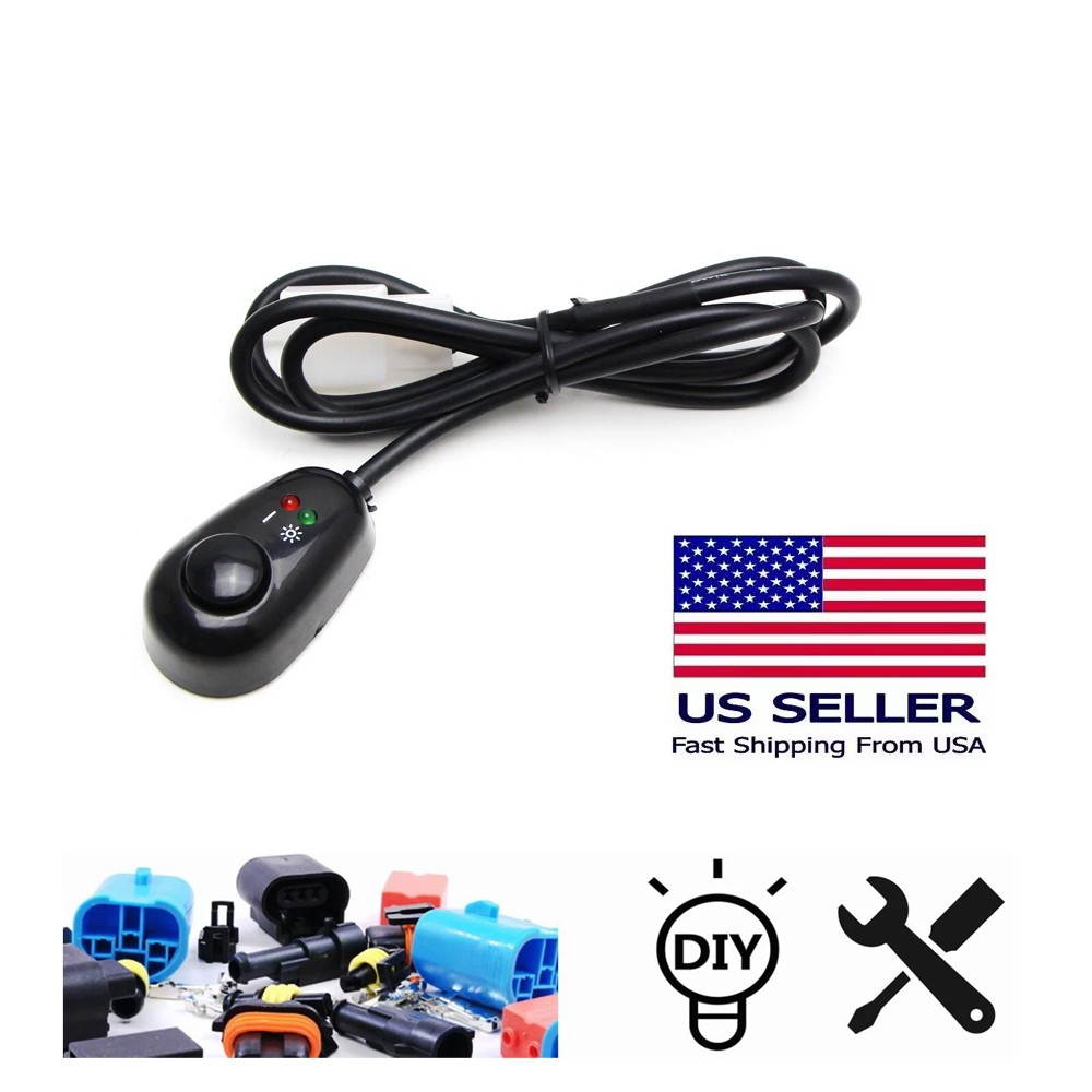 New Water Drop Shape 12V Push Button Switch With Red/Green LED Indicator Lights