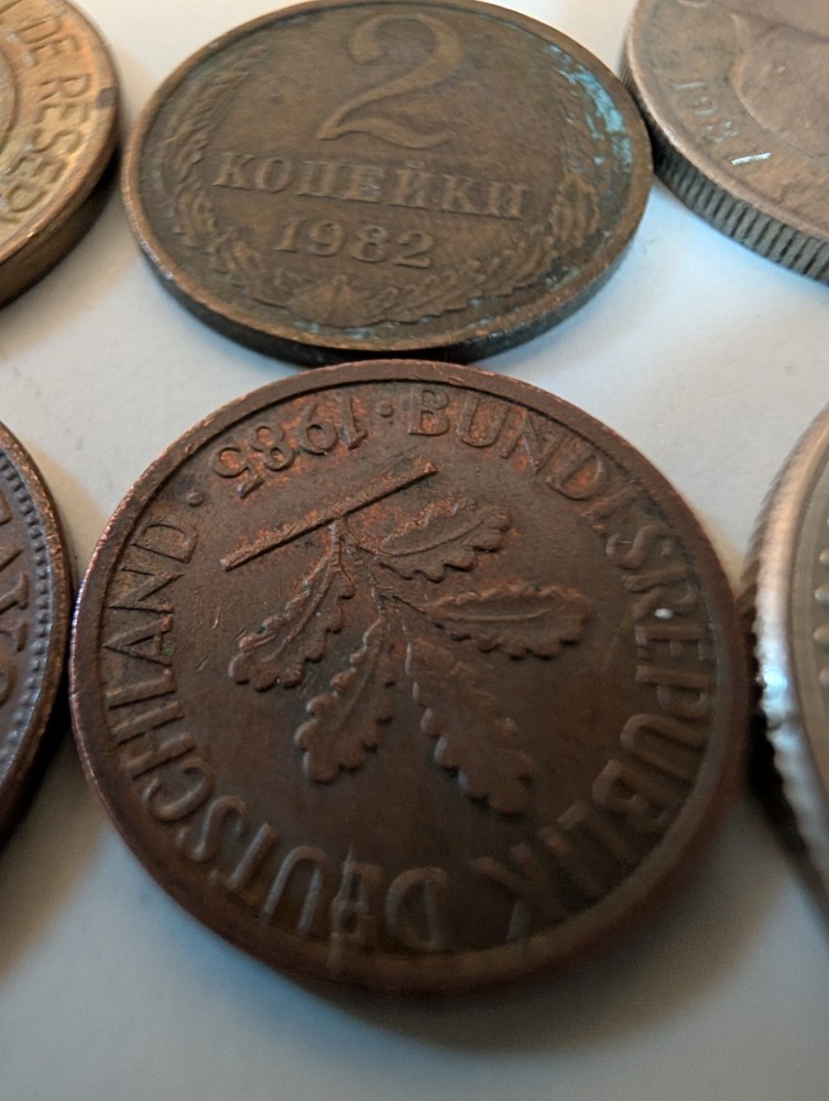 10 Foreign Coins All Different Years Very Nice Condition