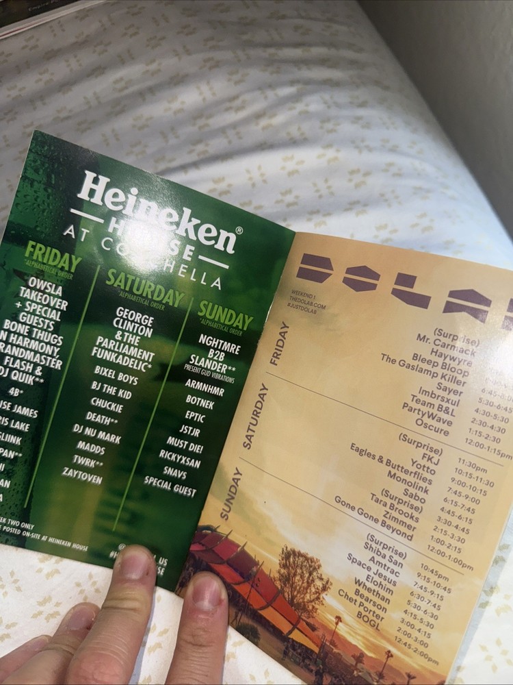 Official Coachella 2017 Weekend 1 Program book