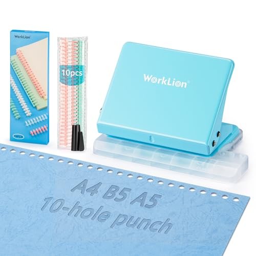 Binding Machine for Planner: Small Bookbinding Machine with Multicolor Loose ...