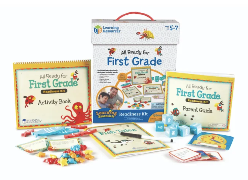 Learning Resources All Ready For First Grade Readiness Kit, Model LER3479 NEW