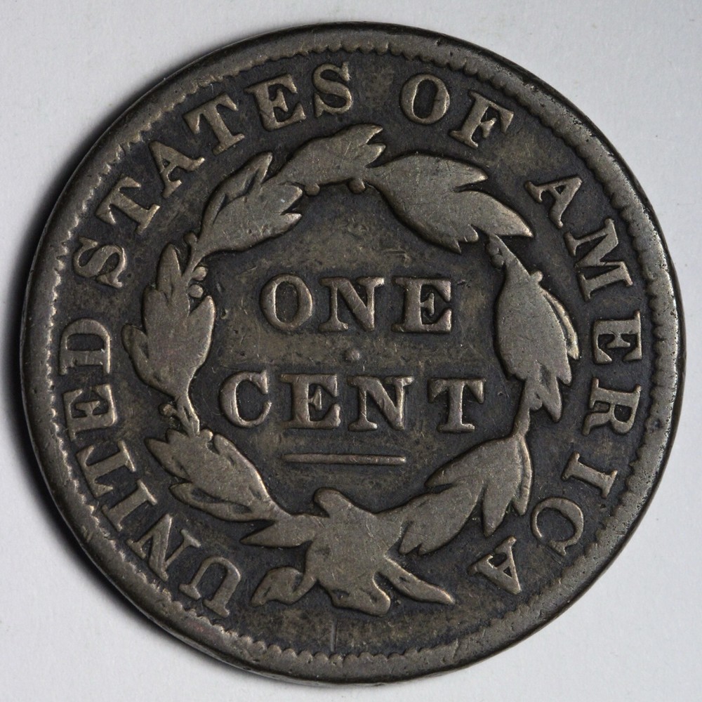 1831 Coronet Head Large Cent VG E104 SACN