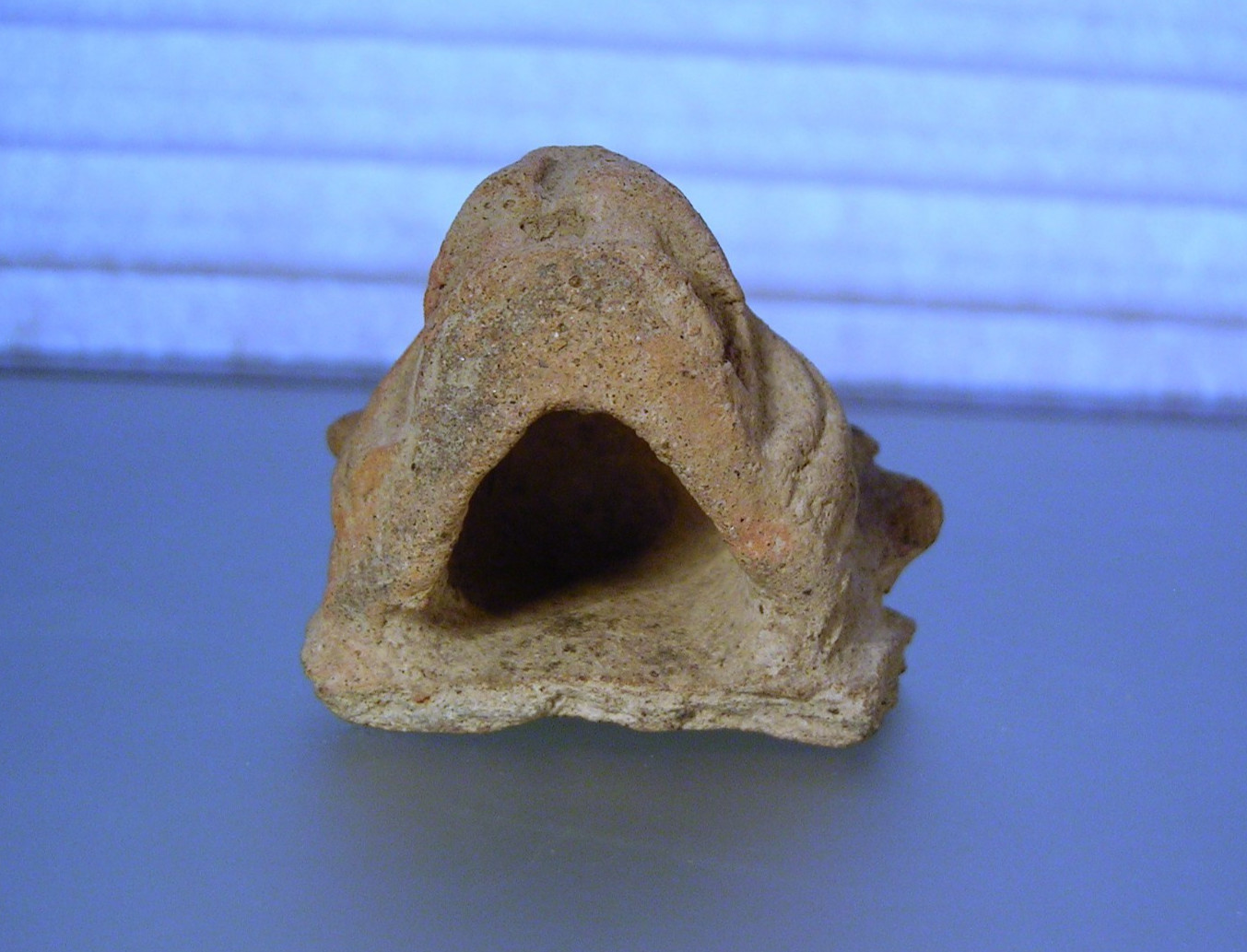 Pre-Columbian Zoomorphic Jaguar Head Pottery Fragment