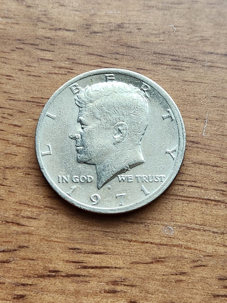 1971-D Clad Kennedy Half Dollar