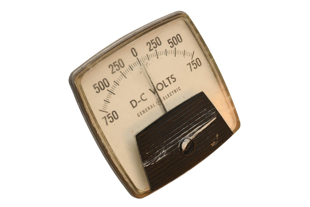 GE 50-162012SJSJ2LDW 750-0-750V DC Panel Meter