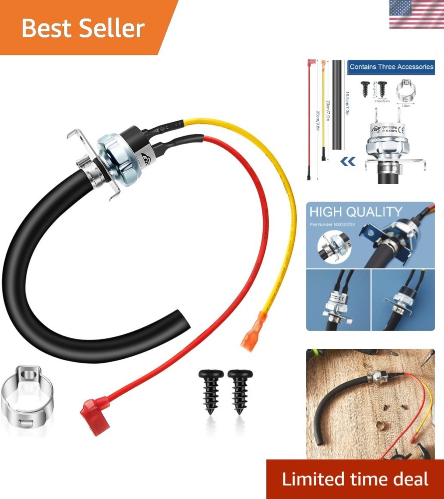Metal and Rubber 70-180 PSI Pressure Switch - Automatic Control for Compressors