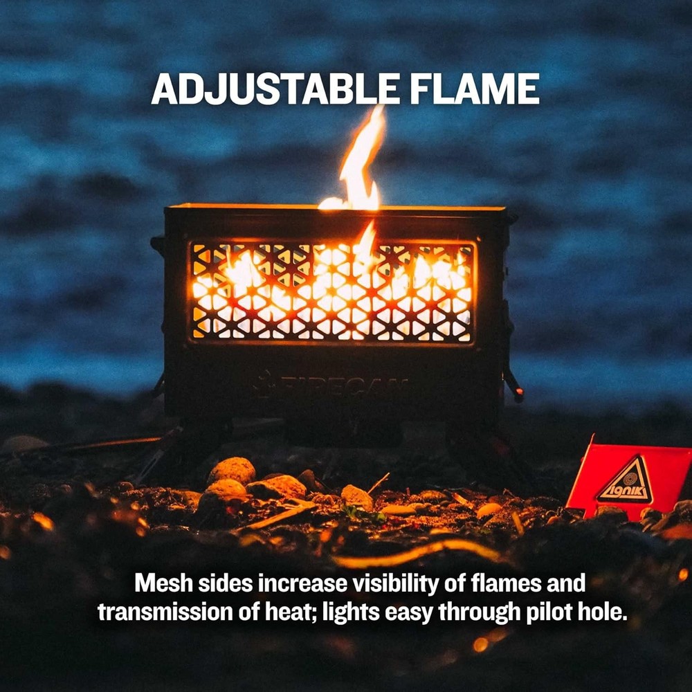 Ignik FireCan Portable Propane Fire Pit with Hose and Adjustable Regulator, NEW