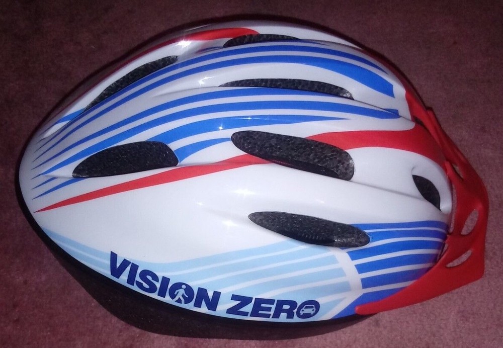 3 NYC DOT Vision Zero Logo Bicycle Helmets Medium Reflector Guide Map Bracelet..