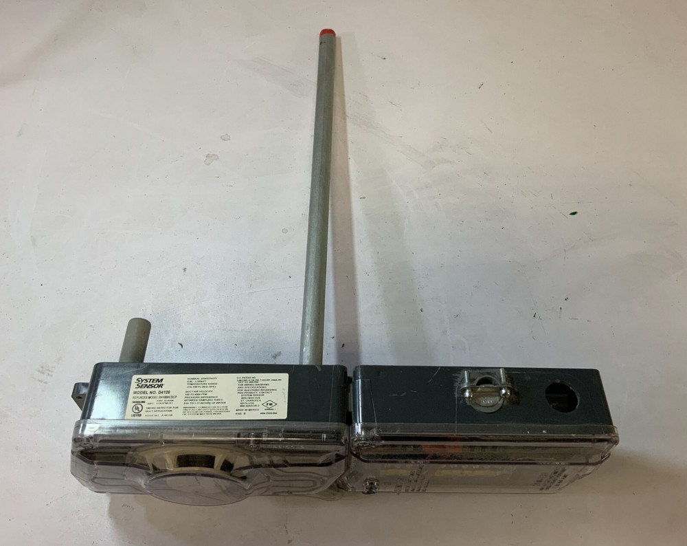 System Sensor D4120 Smoke Detector for Duct Application, Black "U2D"