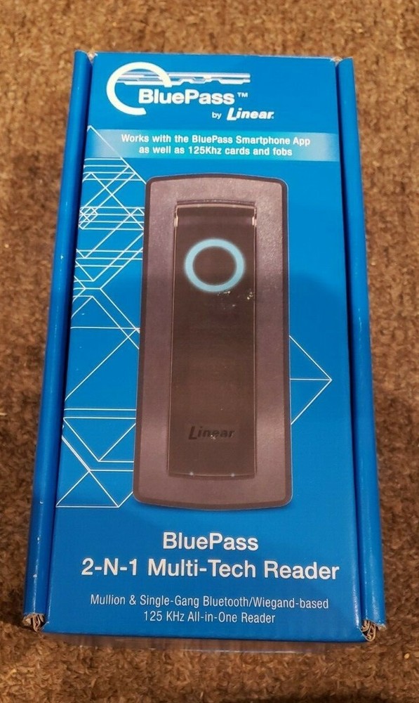 Linear 820-00001 2-N-1 BluePass Multi-Tech Access control Reader Bluetooth LE