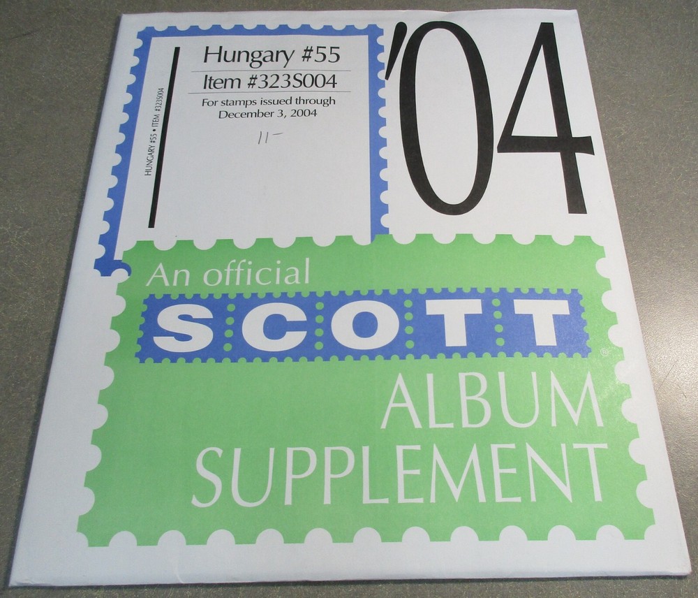 "SCOTT" HUNGARY SUPPLEMENT # 55 2004 W/FREE SHIPPING!!