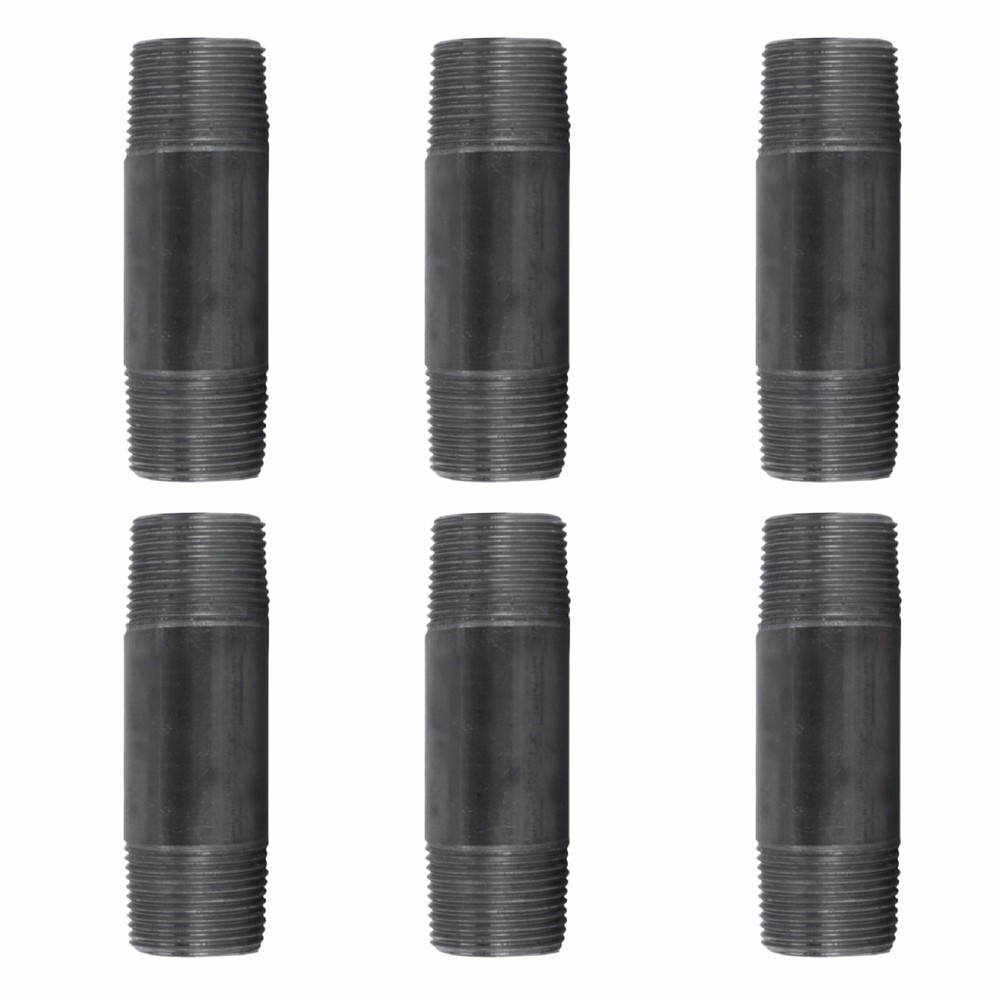 1 in. X 24 in. Black Pipe 4 Pack