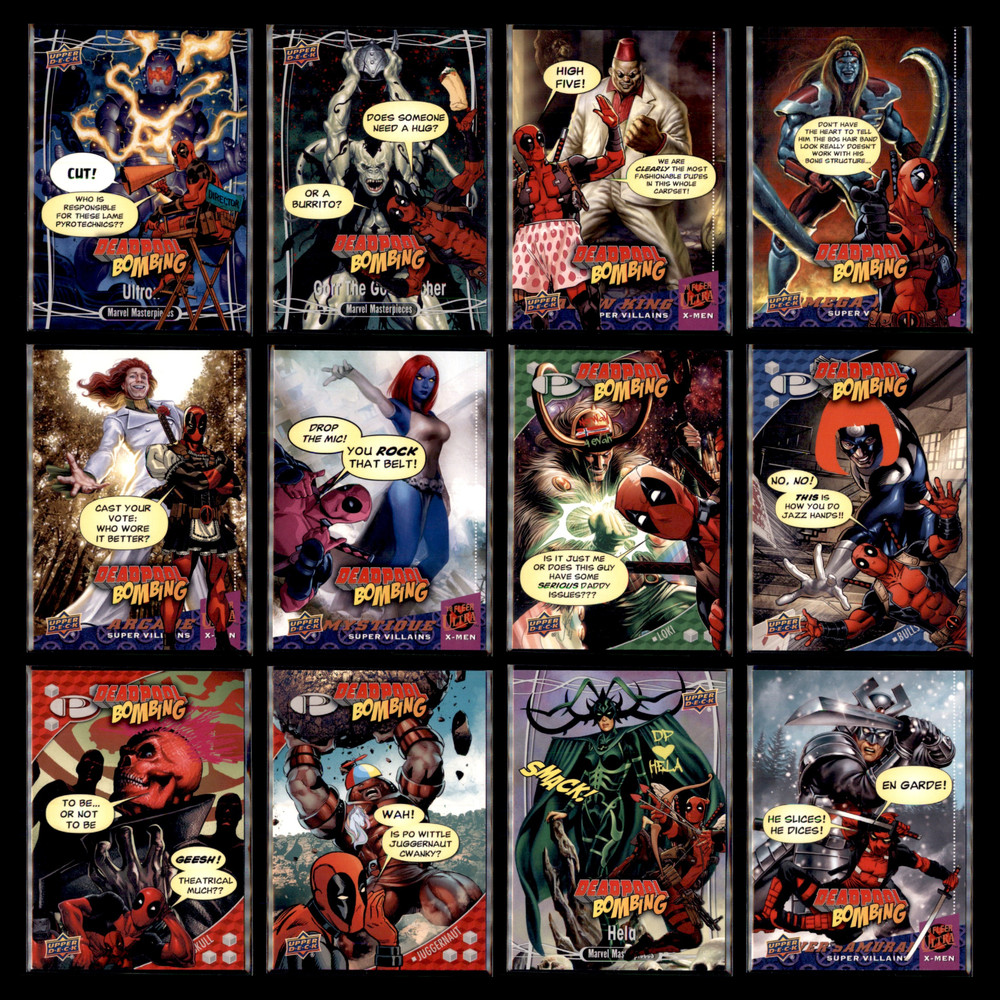 2018 Upper Deck Deadpool Bombing Complete Set 12 Marvel Cards DB1-DB12 Full Set
