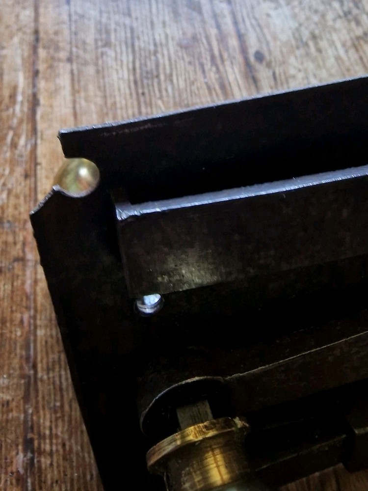 Restored Antique 18th Century Georgian Skeleton Lock, Knobs & Keep. c1760