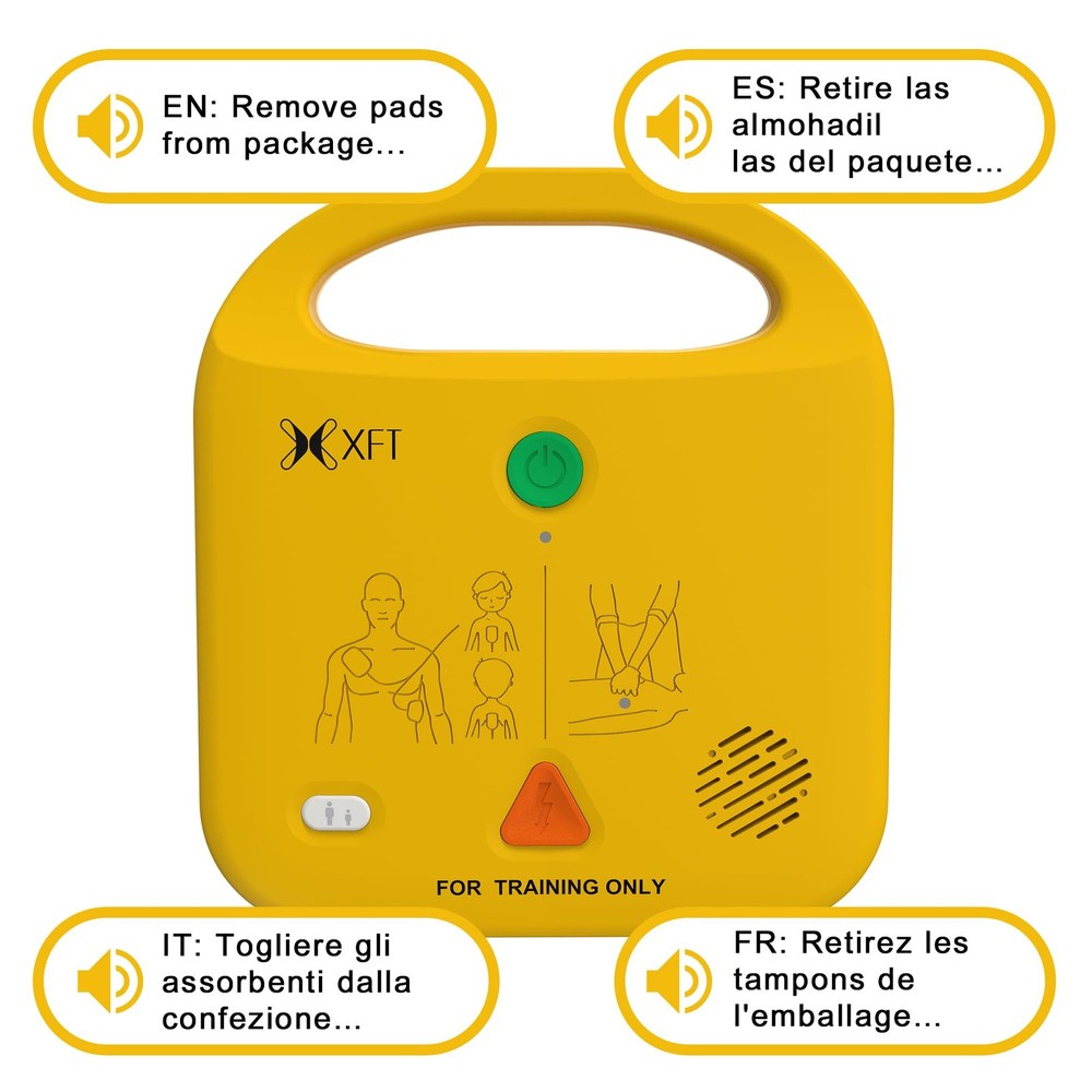 AED Trainer, AED Trainer Device Only Use for First Aid Classes with 5 Trainin...