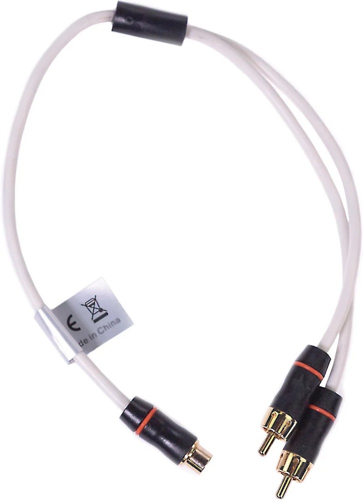 Fusion MS-RCAYM 1F to 2M, Twisted Shielded RCA Splitter