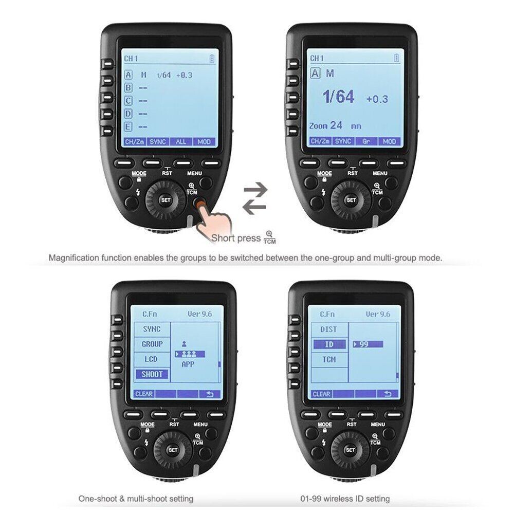 Godox Xpro-C 2.4G Wireless TTL HSS Camera Flash Trigger Transmitter Fr Canon EOS