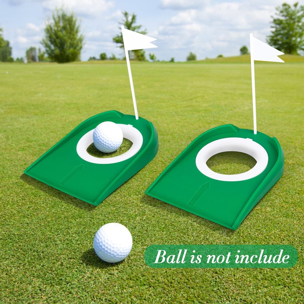 2Pack Golf Putting Cup with Flag Indoor Practice Training Aids Golf Putting Hole