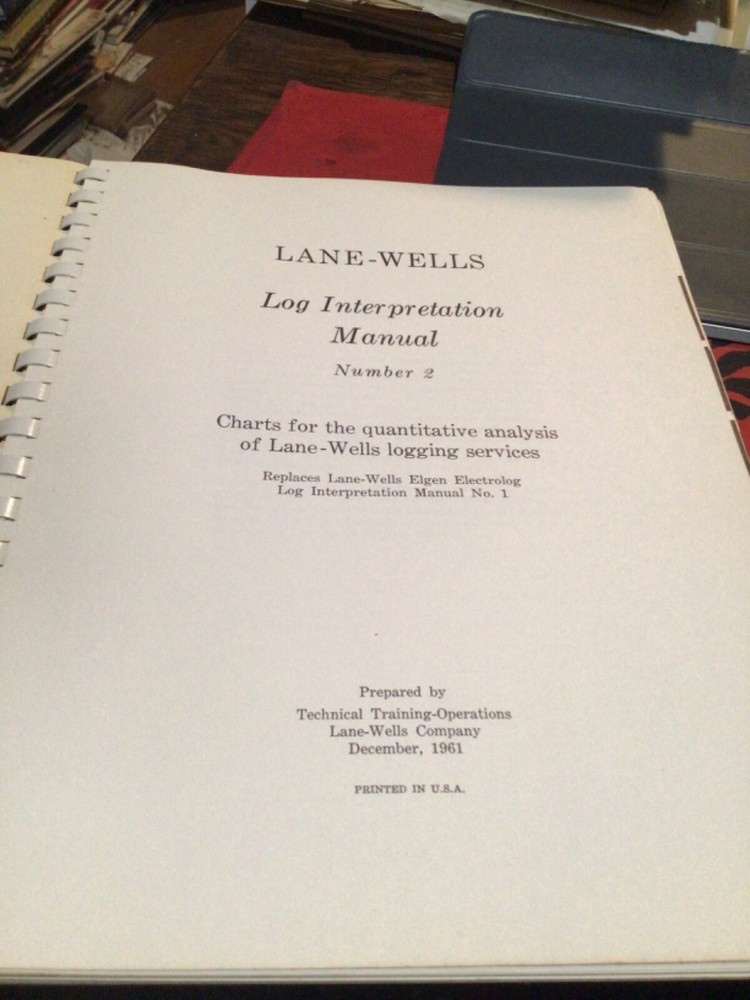 Oil Well Logging Bulletins 1950s