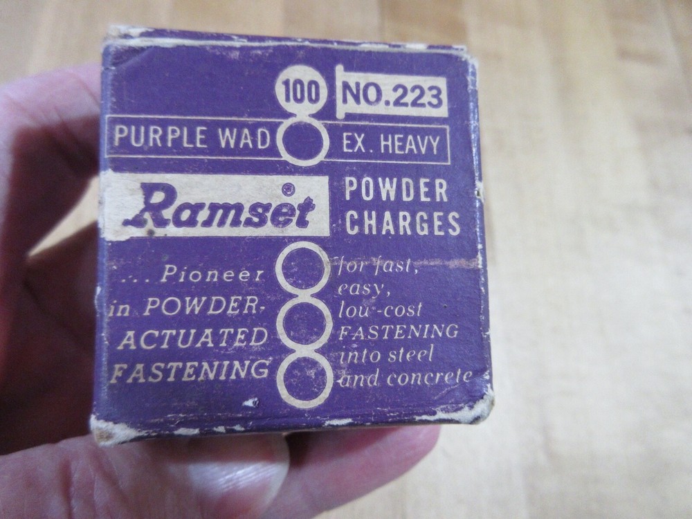Empty Ammo Box Ramset Purple ex heavy no 223  (IT)