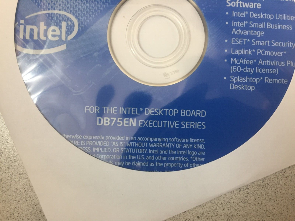 Intel Express Installer Driver and Utilities CD SW DB75EN