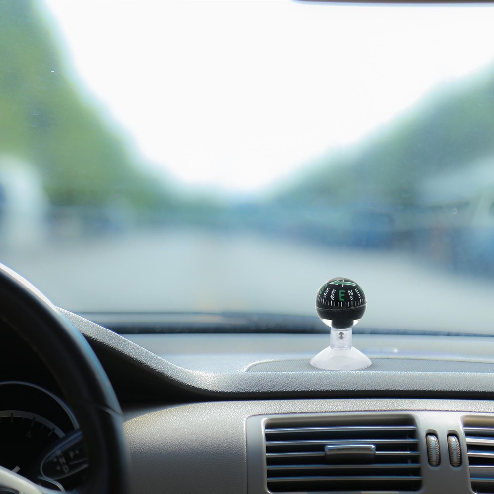Car Compass Dashboard Multi-Functional Guide Ball Shaped Compass Car Ornaments