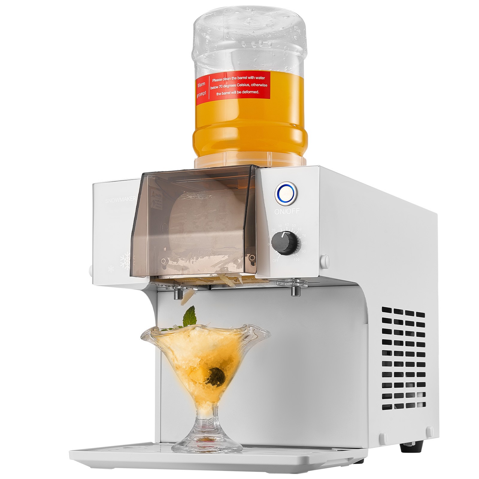 Uimoso Snowflake Ice Maker 132LBS/24H Ice Shaving Machine for Home Party Use