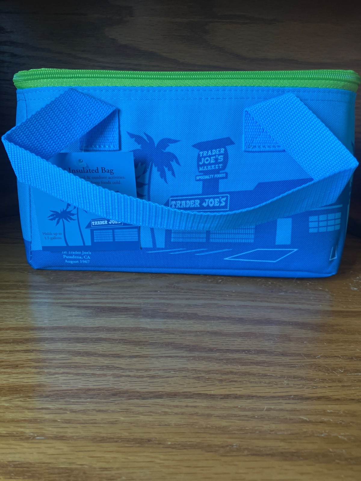 Trader Joe’s  Mini Insulated BAG /TOTE BLUE LIMITED IN HAND. MORE AVAILABLE