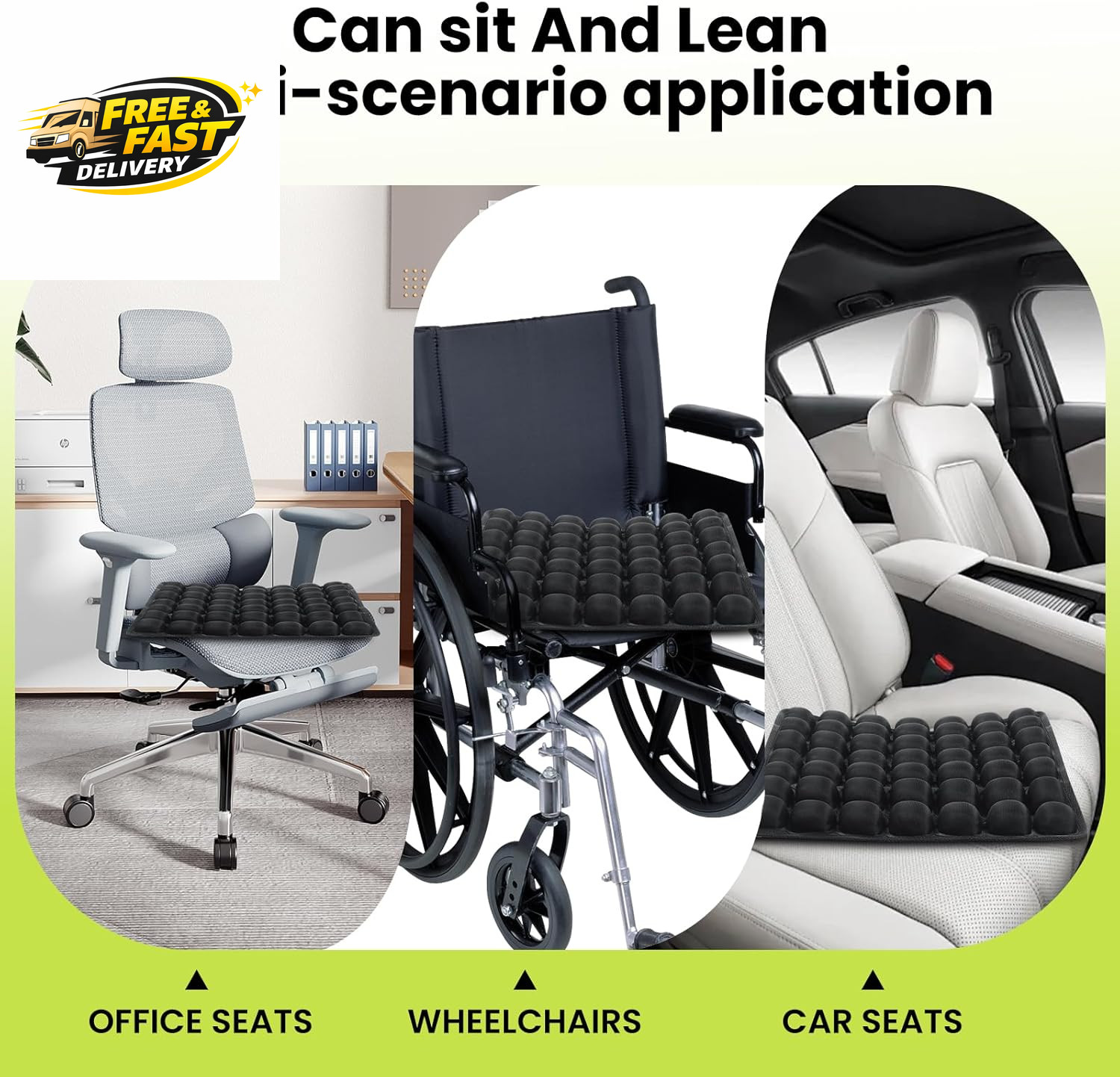 Sondor Travel Cushion – Adjustable Bubble Technology for Customized Comfort,