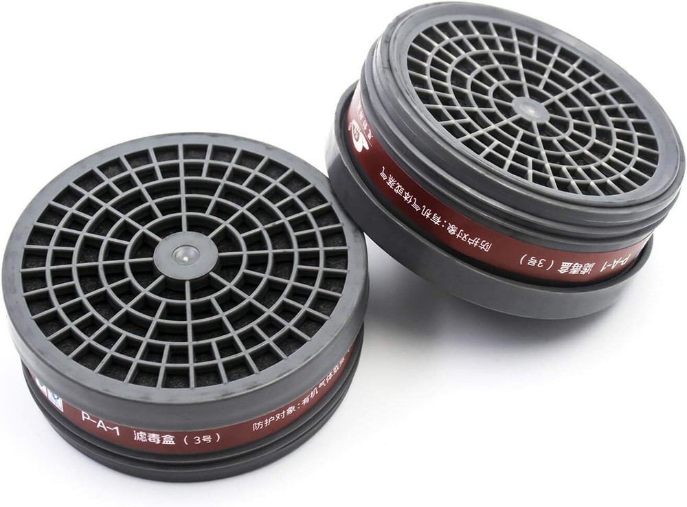 Supplied Air Full Face Gas Respirator Paint Spraying& 4*80MM Replaceable Filter
