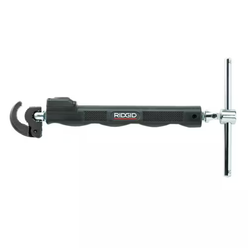 Ridgid 1/2 in to 1-1/4 in 10 in. to 17 in. Telescoping LED Lit Basin Pipe Wrench