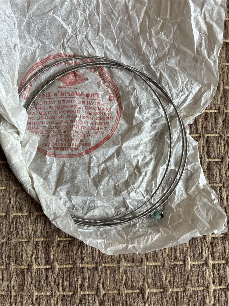 Vintage Black Diamond Guitar Strings – E or 6th 337 – 4 Original Strings – USA