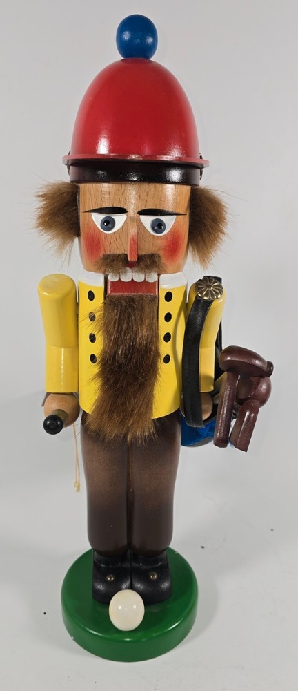 Steinbach 17" Chubby Golfer Nutcracker Volkskunst West Germany  Handcrafted