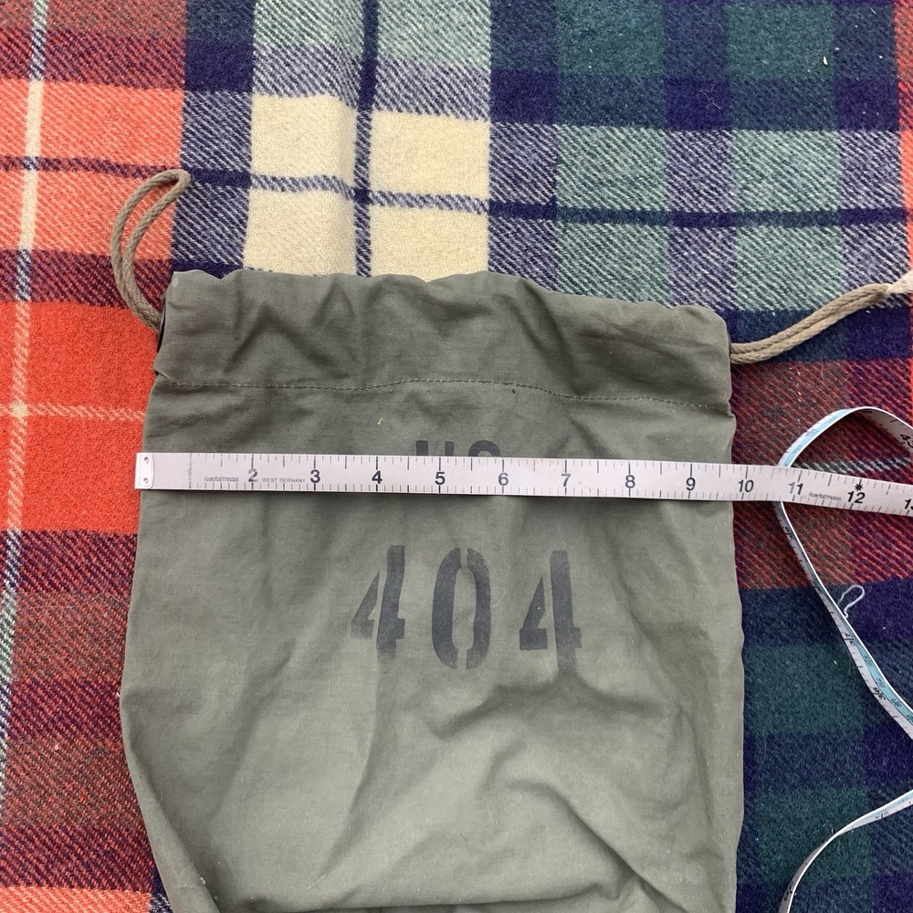 US Army surplus green 404 drawstring accessory bag