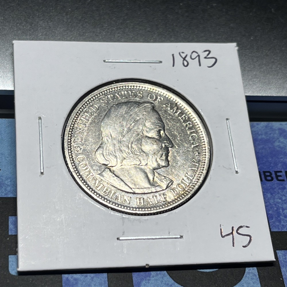 1893 Silver Columbian Exposition Commemorative Half Dollar Coin