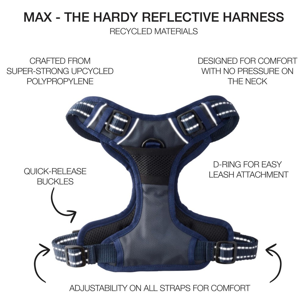MAX - The Hardy Reflective Harness Navy X-Large