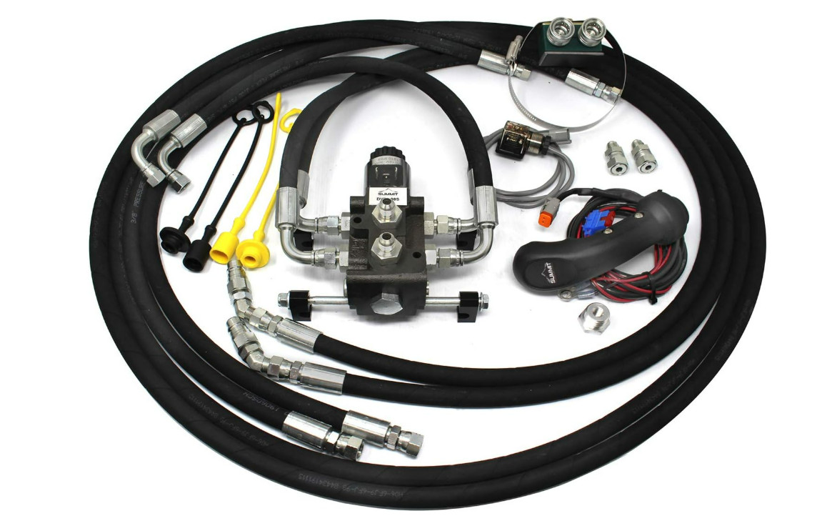 Summit Hydraulics Hydraulic Electric Diverter Valve Kit for John Deere 1023E