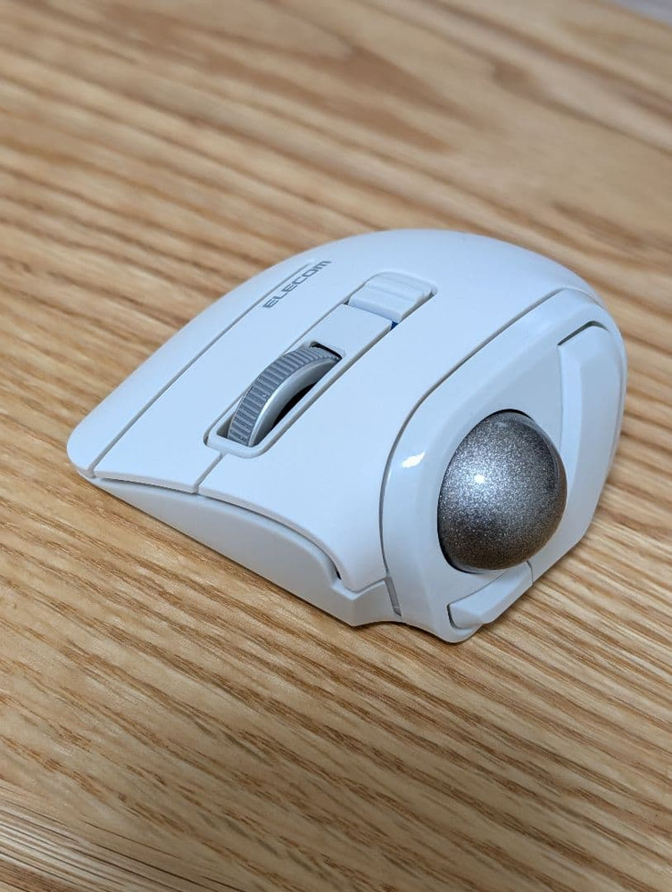 ELECOM bitra Trackball Mouse Silent Thumb-Operated Bluetooth Wireless 2.4GHz