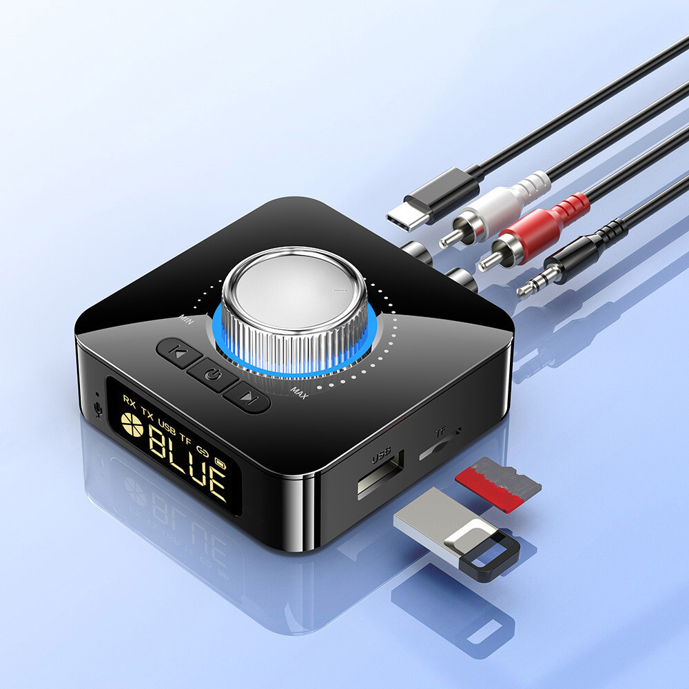 Bluetooth 5.3 Transmitter & Receiver Wireless Adapter For Home stereos/speakers