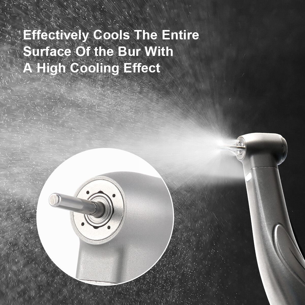 Dental 1:5 Increasing Contra Angle Optic LED Handpiece Fit for Electric Motor