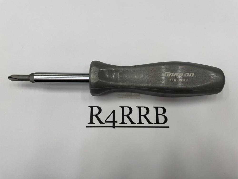 Snap-on Tools DARK TITANIUM Hard Grip Reversible Blade Screwdriver Set SDDD41DT