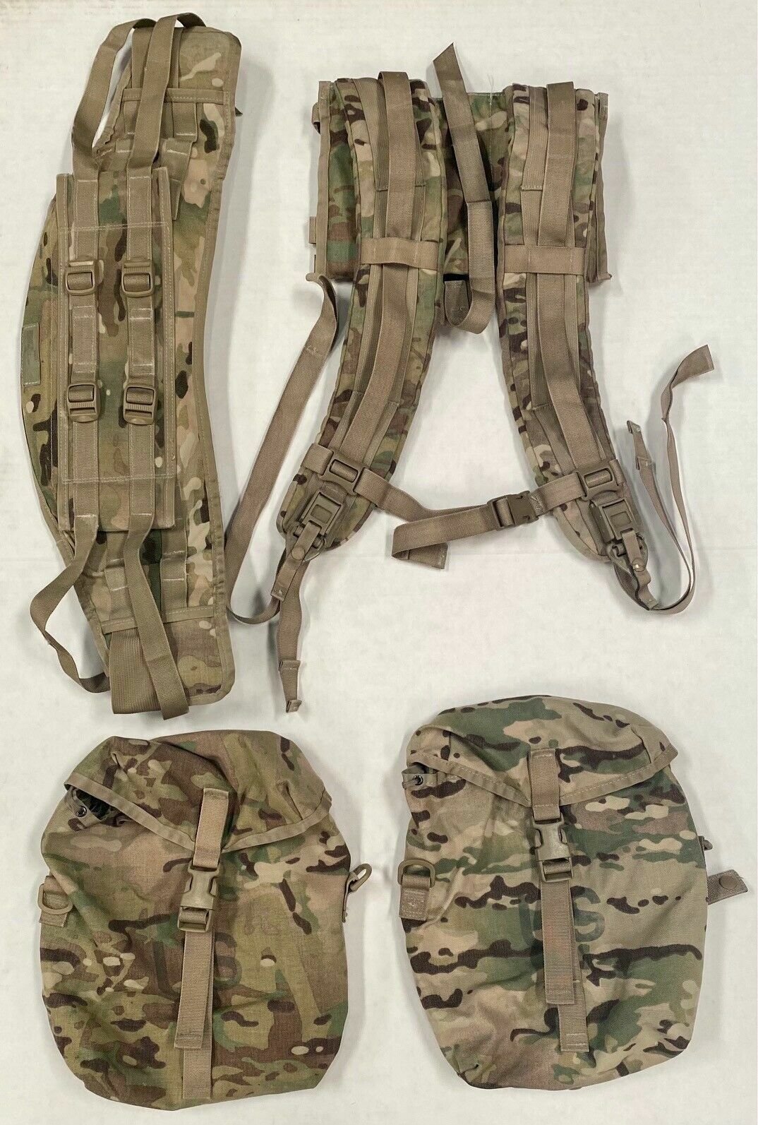 MOLLE II Large Rucksack OCP Scorpion COMPLETE: RUCK+FRAME+STRAPS+BELT+2SUSTAIN