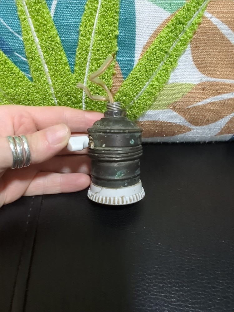 Antique Brass Lamp Socket Light Bulb Holder