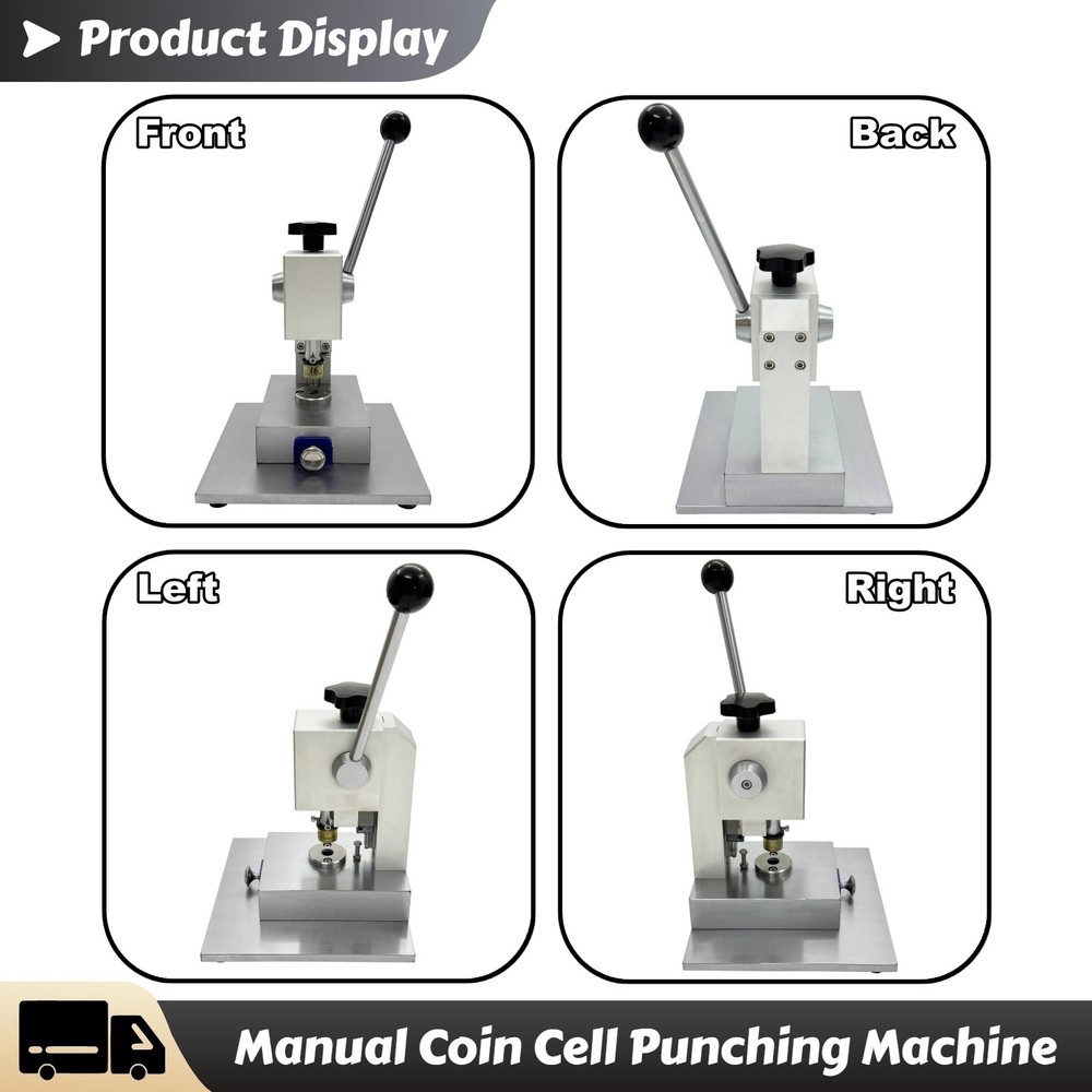 Precision Coin Cell Punching Machine Manual Puncher for Button Battery