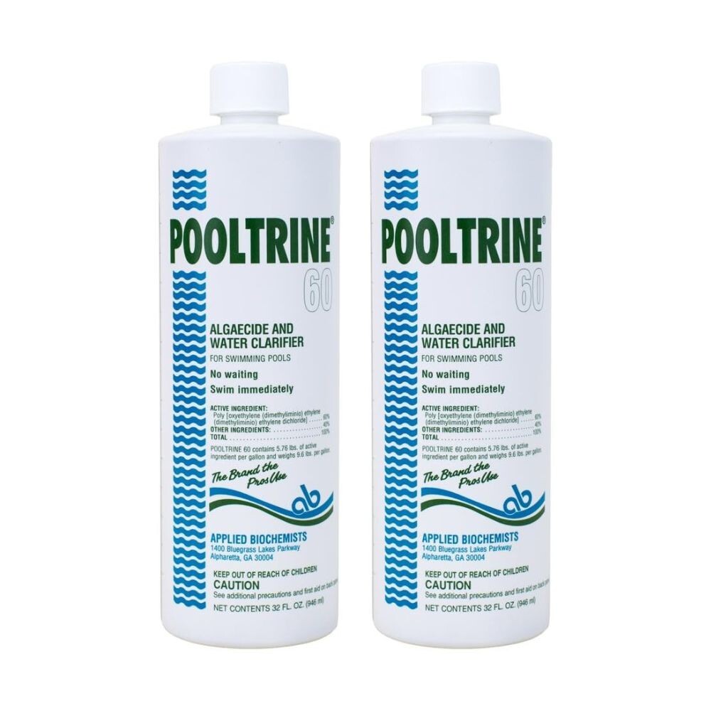 Applied Biochemists 407303A Pooltrine 60 Swimming Pool Algae Control | 2 Pack