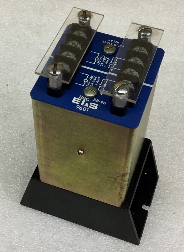 EI & S MODEL 9601 SOLID-STATE RELAY 120VAC 24VDC 5A NEW CONDITION NO BOX