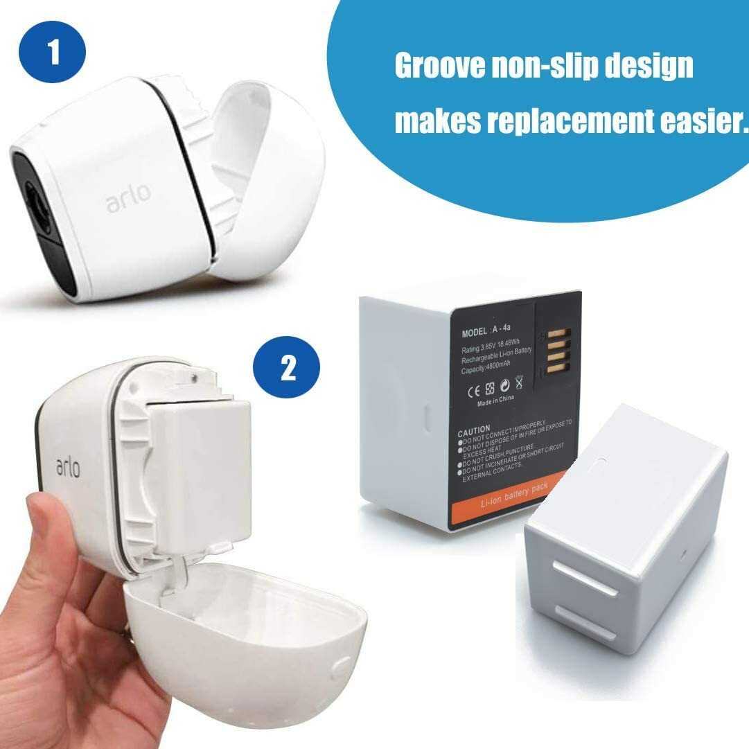 2 Battery for Arlo Pro 3/Pro 4/Ultra/Ultra 2 Camera VMC4040 VMC4040P VMC5040 NEW