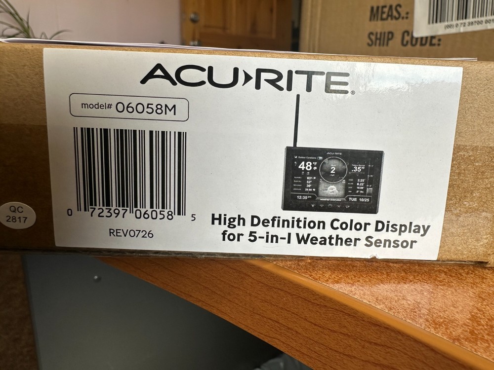 AcuRite 5-in-1 PRO+ Weather Sensor with Lightning Detector