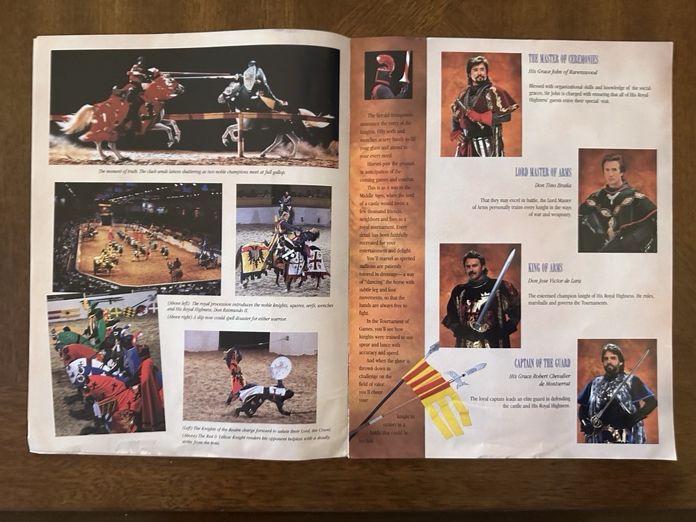 1980’s Era Medieval Times Restaurant Program Menu 12 Page Menu