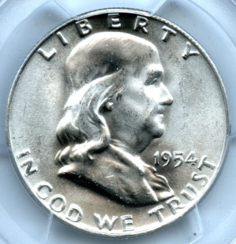1954-D Franklin Half Dollar, PCGS MS65